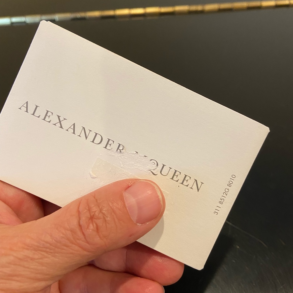 NWT Rare authentic luxury classic Alexander McQueen pebbled leather Wallet - Picture 16 of 17